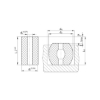 تصویر D63/90 فنر الاستومری فشاری | Pressure Elastomer Spring D63/90