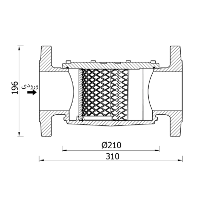 فیلتر گاز مدل SET351-DN80