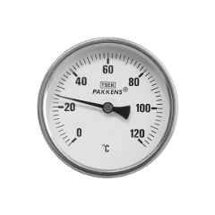 ترمومتر 0-120 درجه صفحه 10 سانت اتصال از پشت | فارا