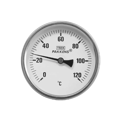 ترمومتر 0-120 درجه صفحه 10 سانت اتصال از پشت | فارا